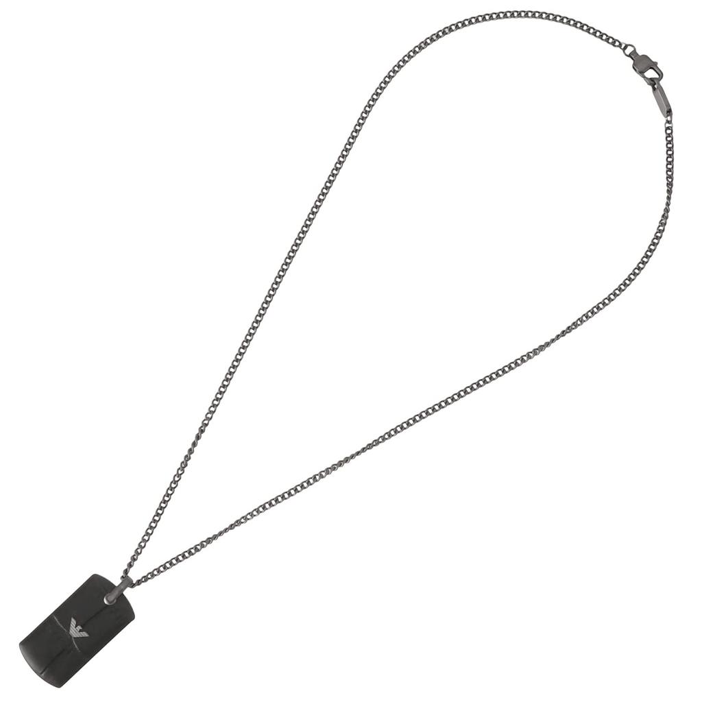 Emporio Armani Necklace Pendant Black [Used]