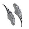 2 Piezas Pegatinas Metálicas 3D Para Coche Alas de Ángel Grandes Exteriores Automóviles Externos Anime Águila Decoración Accesorios