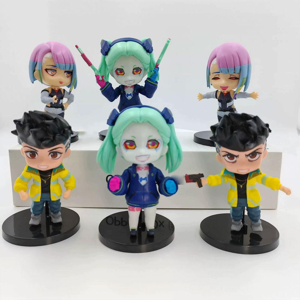 10CM Anime Game Figure Cyberpunk: Edgerunners 6 models Stand Animation Model Toys Gifts Collection Desktop Decoration Ornaments