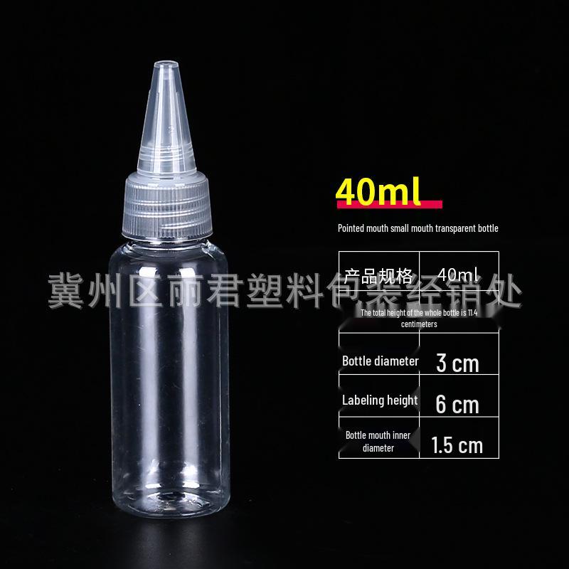 5-200ml Clear Pointed Tip Plastic Dropper Bottle