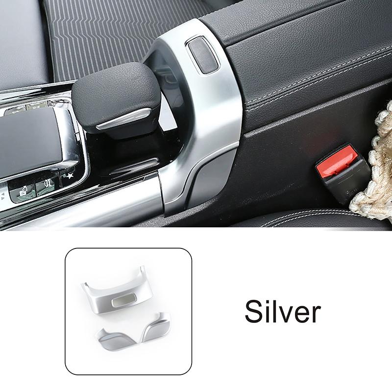 Carbon Fiber Pattern Trim Car Center Armrest Box Switch Button Frame Cover For Mercedes Benz B GLB GLA Class W247 X247 -