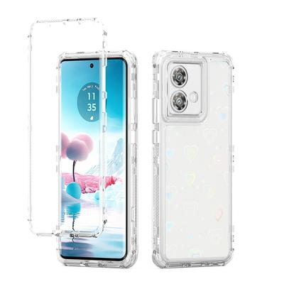 Etui na Motorola Edge 40 Neo 5G Precyzyjne wycięcia Akrylowe TPU Przezroczyste etui na telefon z folią drukowaną laserowo