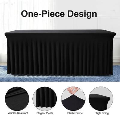 4ft 6ft Größen Stretch Tischrock Tutu Rüschen Tischdecke Tischabdeckung Klassenzimmer Lehrerpult Schulanfang Zubehör