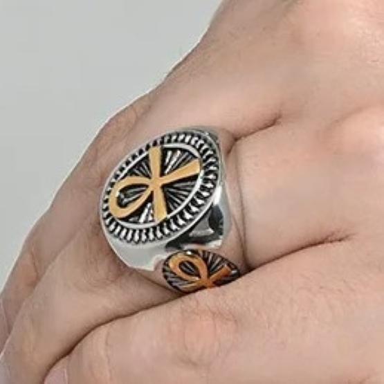 Key Life Ring Ancient Egypt Egyptian Ankh Eternal Life Cross Amulet Talisman Protect Health Jewelry Charming Accessories