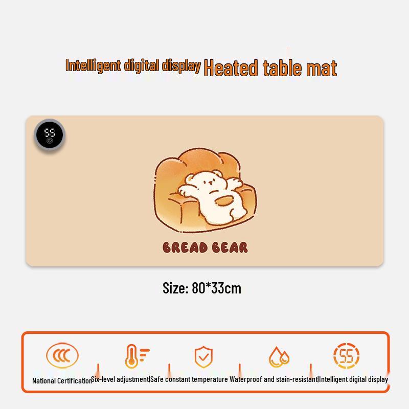 Electric Heating Desk Pad - Warm Mouse Pad for Office & Student Use