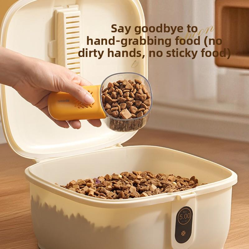 Pet Food Measuring Spoon - Not Dirty, Grain Transparent Scale, Cat Food Spoon, Dog Food Spoon - Detachable, Washable with Water