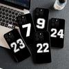 for Apple iPhone 17 16 14 15 Plus Pro Max 16E ProMax + 15Plus 15+ 16+ Phone Case Lucky Number Football Basketball No 23 24 7 5