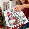 Christmas Towels 6-Piece Seasonal Home Decor Christmas Dish Towels Set Bathroom Rags For Home Farmhouse Desktop Wall Party