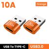 USB 3.0 Type-C Data Adapter Type C 10A OTG USB C Male To USB Female Converter For Macbook Xiaomi Samsung S20 Fast OTG Connector