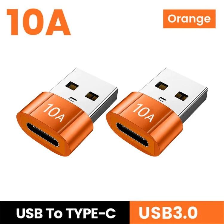 USB 3.0 Type-C Data Adapter Type C 10A OTG USB C Male To USB Female Converter For Macbook Xiaomi Samsung S20 Fast OTG Connector