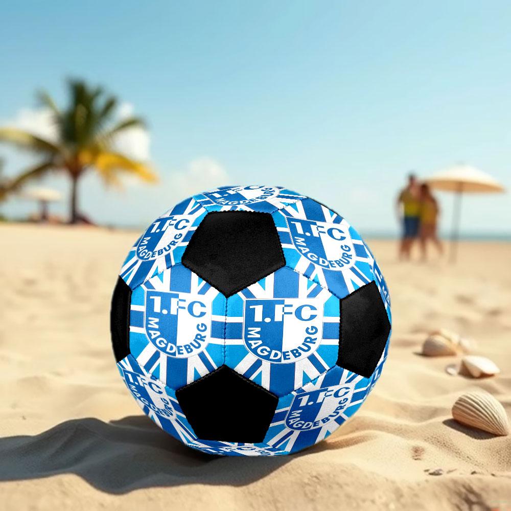 1 pezzo1. Pallone da Calcio FC Magdeburg Taglia 5 Pallone da Calcetto Indoor alla Moda Colorato Gioco in Giardino - Ottimo Regalo per Appassionati di Sport HE1