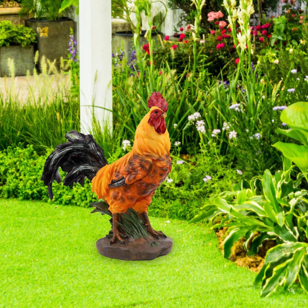 Garden Statue, Chick Sculpture Adorable Animal Figurine Crafts for Courtyard Fairy Landscape