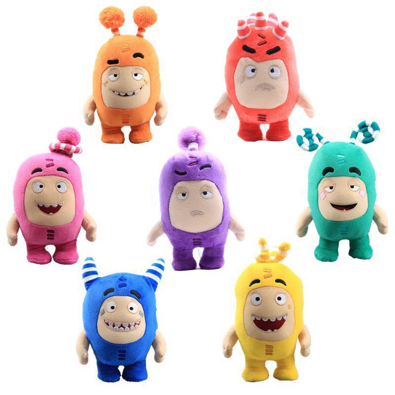 Adorable Oddbods 23cm Plush Soft Cuddly Toy Newt Bubbles Pogo Zee Jeff Fuse Slick Doll