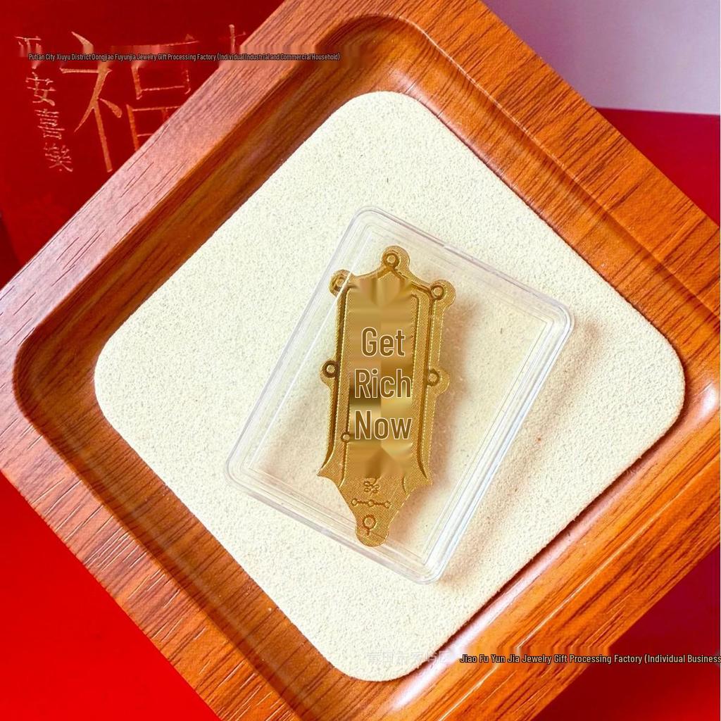 Pure Gold 999 Horse Year Phone Sticker for Wealth and Health - Popular Douyin Live Seller
