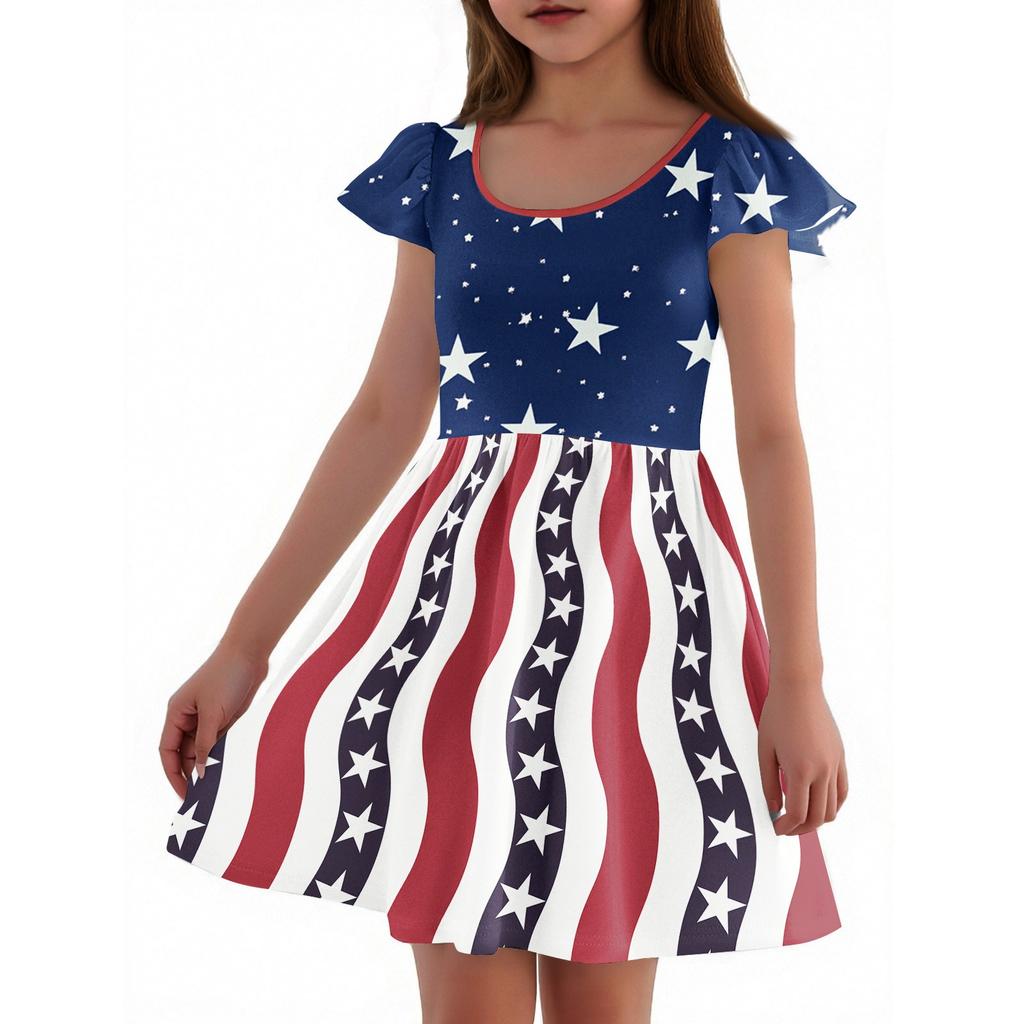 Dziewczęce sukienki z rękawami dla maluchów Sukienki na co dzień, na imprezę, do szkoły, ubrania dla dziewczynek