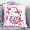 Cute Cartoon Hello Kitty Pillowcase Living Room Sofa Office Cushion  Home Bedroom Room Decoration Cute Girly Birthday Gift,