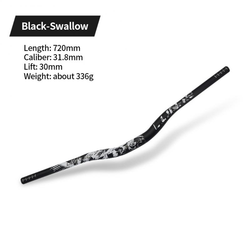 Aluminiumlegierung Fahrradlenker MTB Lenkererhöhung Mountainbike Lenker 720mm 780mm*31.8mm Fahrrad Vierkantteile