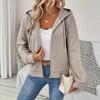 Herbst und Winter Neue Grenzüberschreitende Damenmode Reißverschluss Kapuze Locker Lässig Damen Kapuzenpullover Aus Europa und Amerika