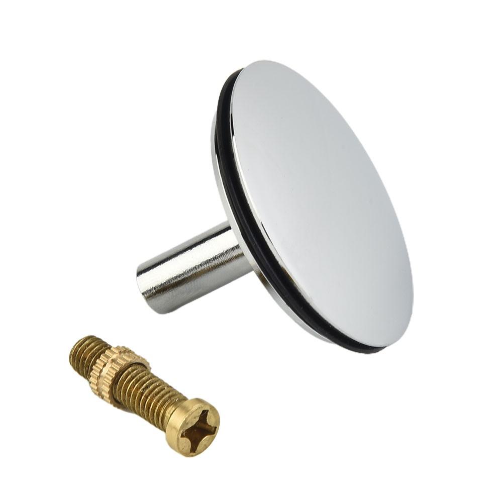 Chrome Plated 43mm Bathtub Drain Stopper for Bathroom Sink Replacement