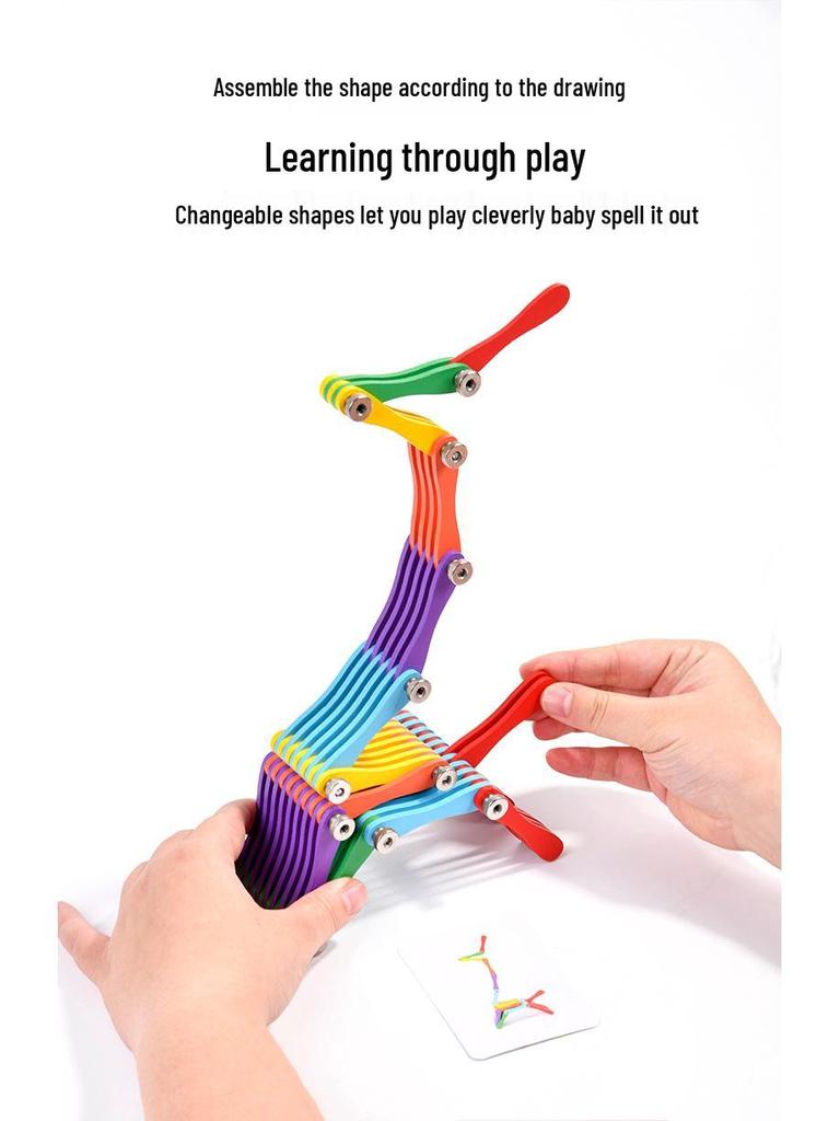 Versatile Folding Building Blocks for Kids – Enhance Hand-Eye Coordination & Brain Development