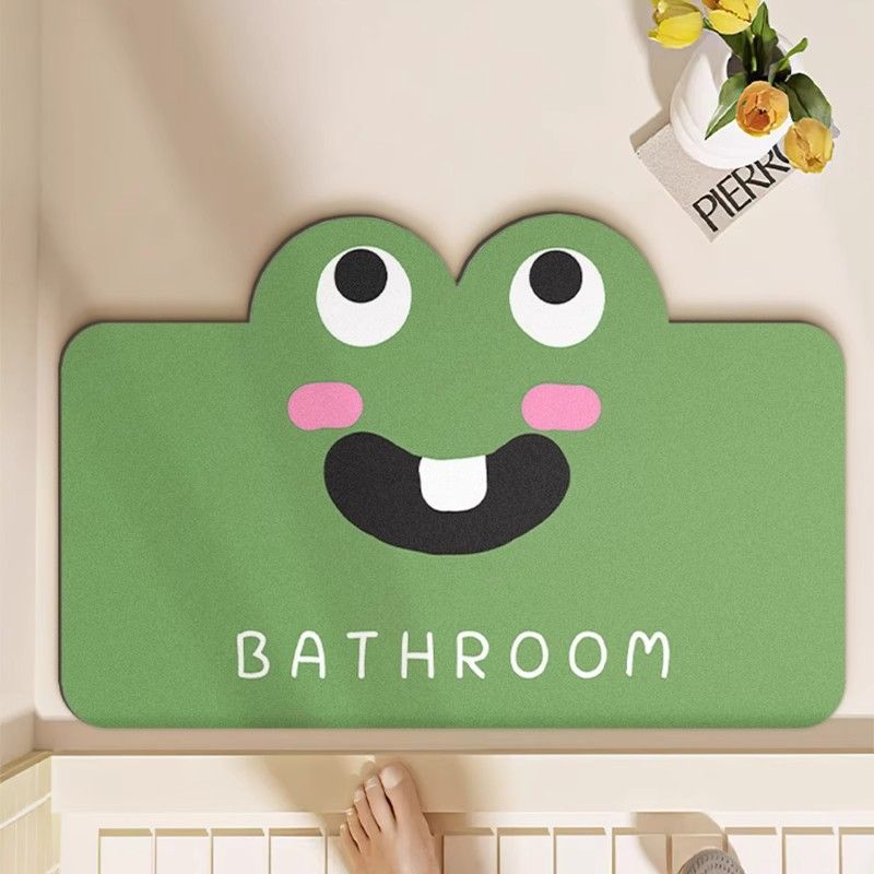 Kreskówkowy uroczy dywanik podłogowy do łazienki miękki dywanik chłonny z ziemi okrzemkowej gospodarstwo domowe toaleta drzwi toaletowe antypoślizgowa szybkoschnąca podkładka pod stopy