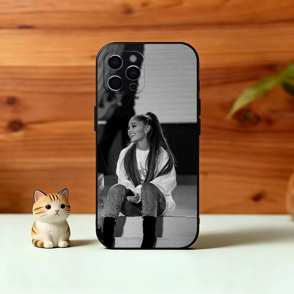 AG A-Aesthetic Phone Case For iPhone 17, 16,15,14,13,12,11 Plus,Pro Max, Others Soft Black Cover