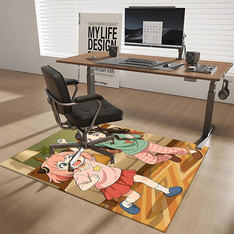 

1pc Anime Cartoon Design Chair Mat - Seasonal Gift for Office, Home Decor, Living Room, Bedroom, Game Room & Dormitory Carpet (Seasons Universal).Q071 60cm by 90cm