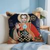 Nordic Style Nicolas Cage Rabbit Cushion Cover Square Pillow Bedroom Sofa Leisure Comfort Living Room Home Decoration X