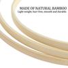18Pcs Bamboo Rings Set 6 Sizes DIY Bamboo Hoops Set Multipurpose Bamboo Wreath Smooth Craft Hoop for DIY Wedding Wreath Decor