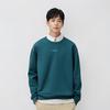 Levis Loose Fit Printed Ribbed Crew Neck Long Sleeve Sweatshirt Men Sweatshirt Peacock-Blue 0019C-0001