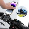 Motorcycle Wireless USB C Phone Holder Anti-Vibration Crossbar Phone Mount for 5.2"-7.2" Phones Works with 12-24V Motobike