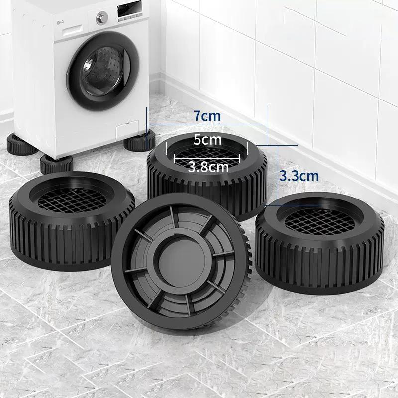 4Pcs Washing Machine Anti Vibration Pads Furniture Foot Anti Slip Pads Refrigerator Raised Bases Washing Machine Support Pads