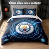 Ensemble de literie Manchester City 1 housse de couette + 2 taies d'oreiller Linge de lit doux et respirant pour la maison