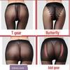 Ultra-Thin Seamless Transparent Gray-Black Pantyhose with Anti-Hook Technology