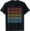 T-shirt Unisex Adulti Ronnie Retro Vintage Ronnie Black