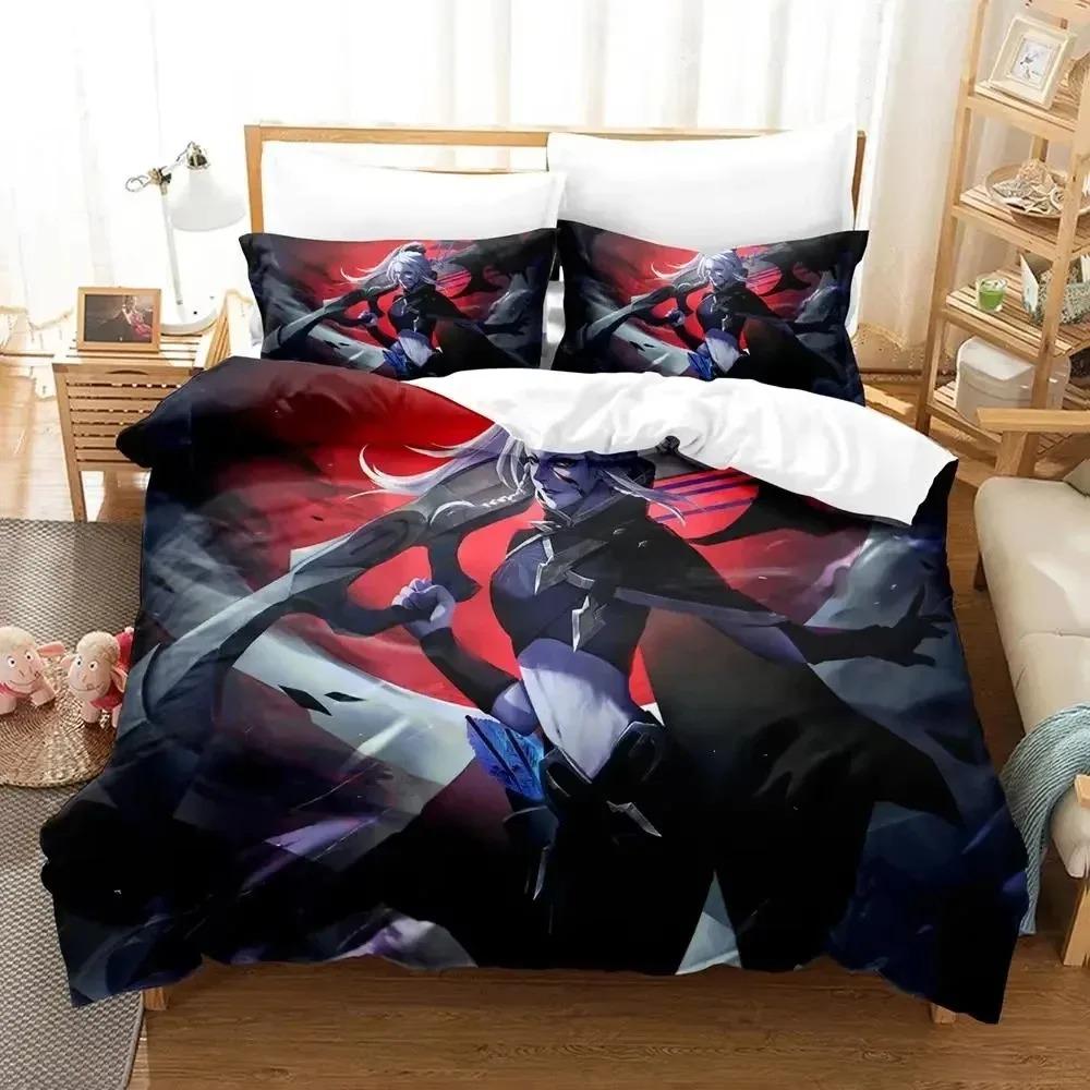 

3d Print Game Dota 2 Beding Set Single Double Quen King-Sized Dimensionsd Dimensions Soft Duvet Cover Anime Bedclothes For Adult Peoples Comfortable 135*200cm Eu-Single