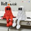 Halloween Ghost Figurine 3D Printed Sitting Ghost Desktop Halloween Decorations Creative Party Gift Ornaments