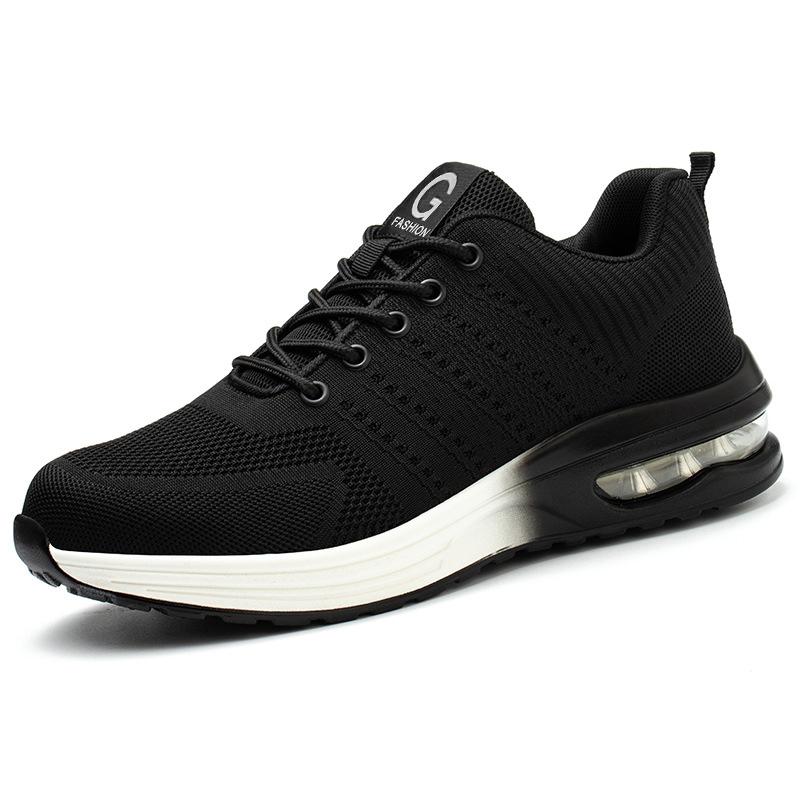Indestructible Safety Shoes For Men Steel Toe Anti-puncture Men's Work Shoes Lightweight Slip Resistant Air Cushion Sneaker
