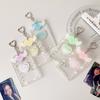 Love Heart Pendant Photo Photocard Frame Acrylic Card Cover Card Protective Case  Girls Gift