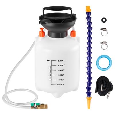Transmission Fluid Pump, 3 L Capacity, Manual Fluid Transfer Pump with 120 Cm Long Horse & HDPE Tank, Transmission Oil Pump with PTFE Tape
