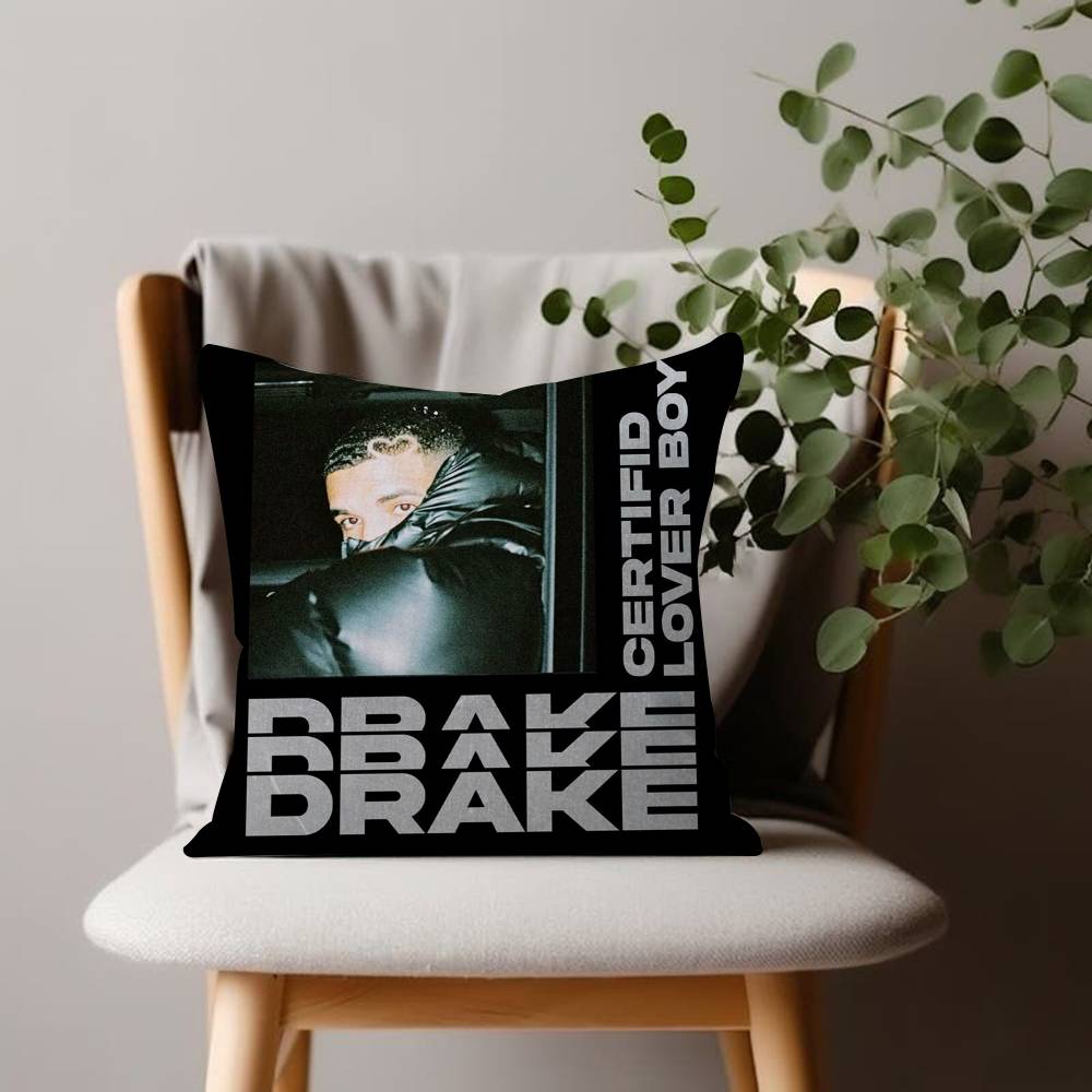 Singer DDrake For Hip Hop Personalized Pillow Cover Kids Bedroom Wild Party Decor Pillowcase kid Birthday shower Gift
