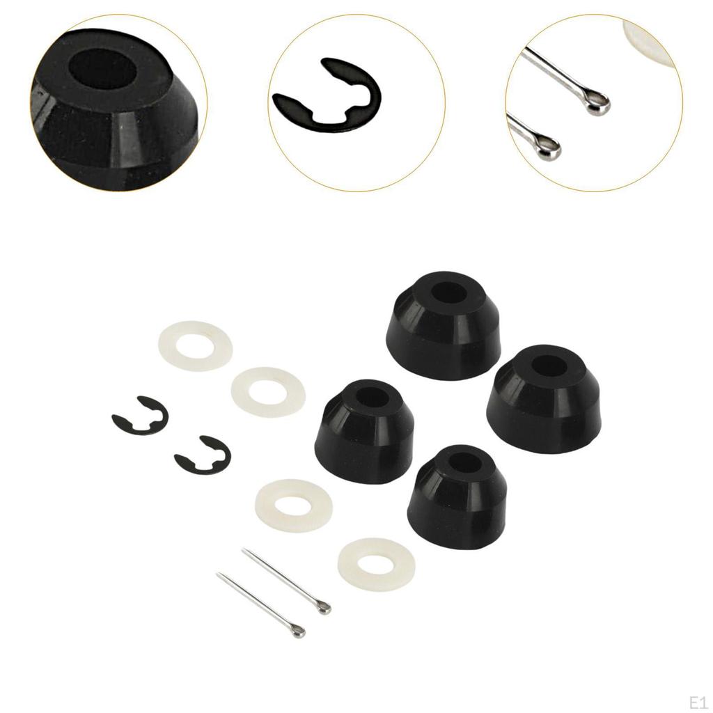 Inner Outer Tie Rod Poly Boots Kit Accessories, Practical Professional Easy to Install Spare Parts
