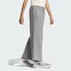 Adidas All Season Fleece Wide Pants With Embroidered Letter Details Women Bottoms Medium-Heather-Grey IZ4562
