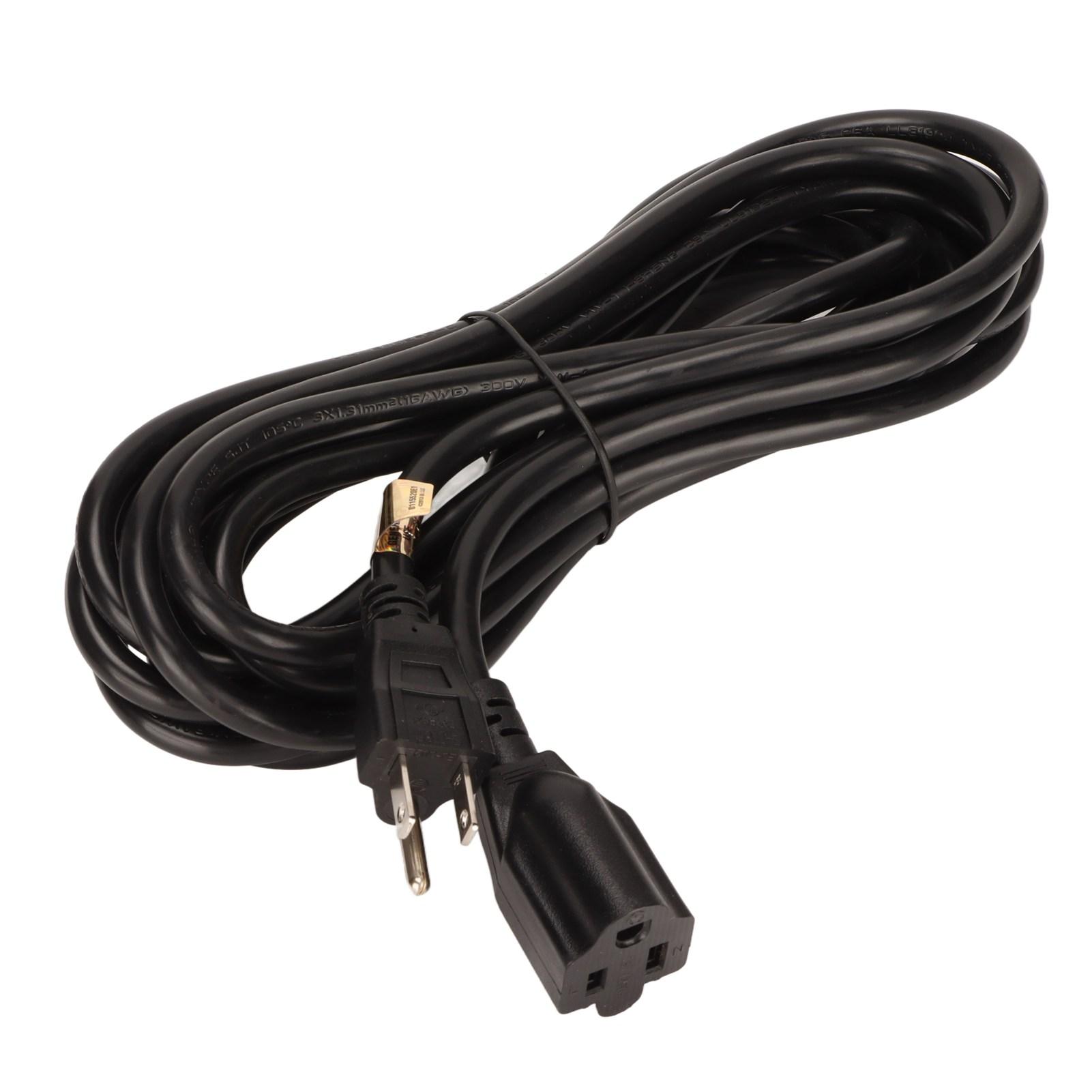 

для NEMA 5 15P до 5 15R Шнур 16AWG Надпотужний 3-контактний Подовжувальний кабель живлення для HDTV Комп ютера