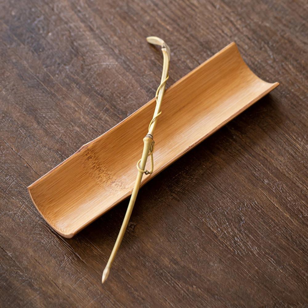 Natural Tea Ceremony Accessories Vintage Tea Needle Cha Ze Bamboo Tea Scoop  office