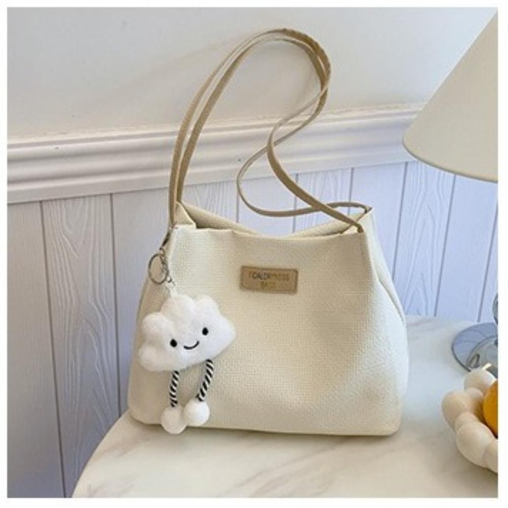 Women's New Versatile Simple Shoulder Bag, High-end Sensory Communication Shopping Bag