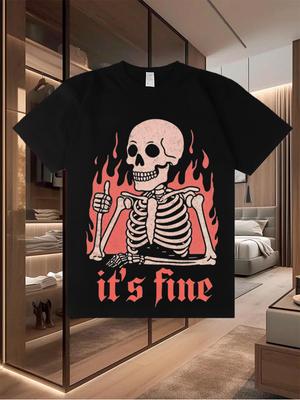 Neu in 2025 Herren-Freizeit-T-Shirts aus reiner Baumwolle mit einem trendigen Sommer-Look