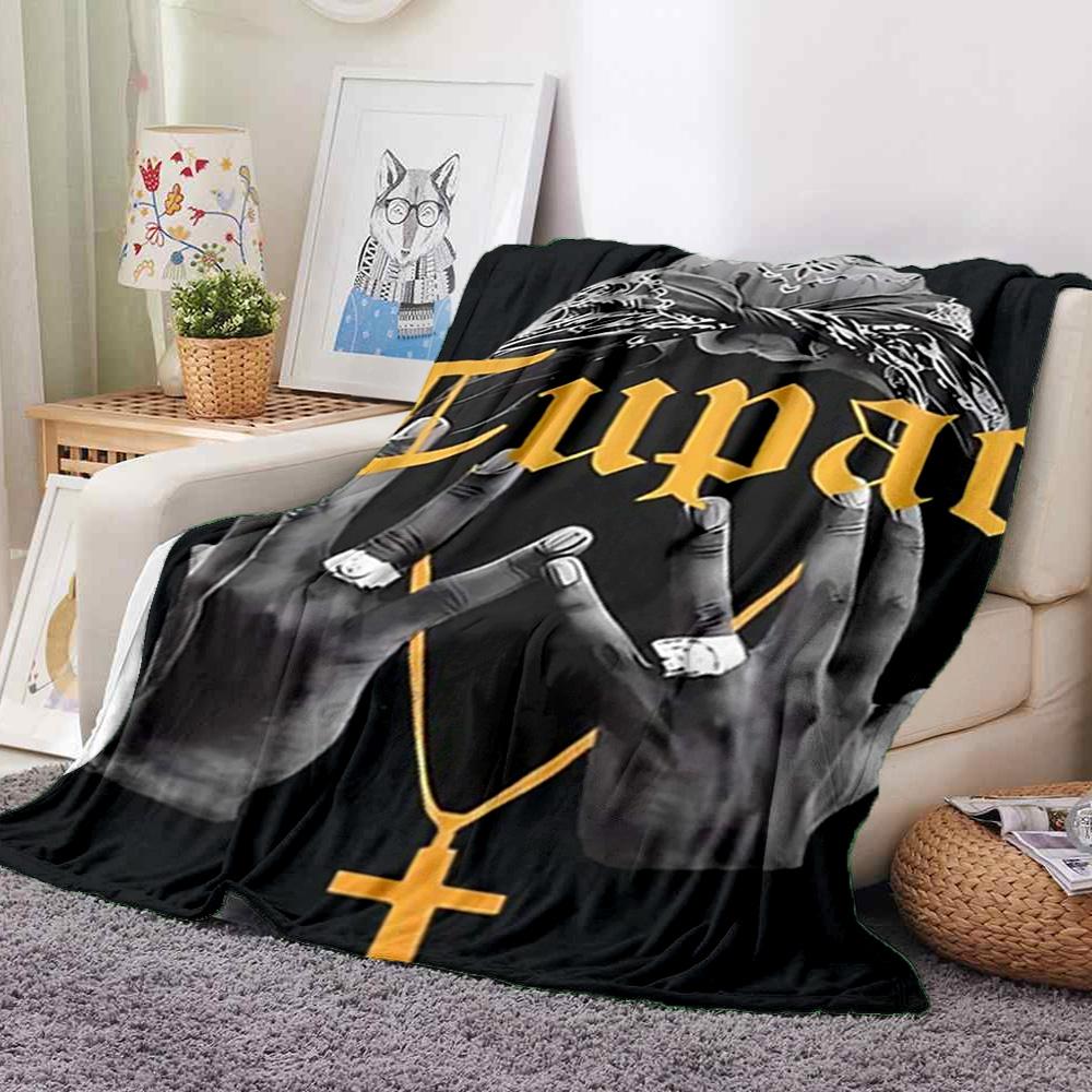 Tupac'S Hands Flannel Blanket Throw Blanket Soft Warm Sofa Bed Camping Home Decor Unique Christmas Gift C9211161