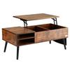 Lift Top Coffee Table 39.4 In Rectangle Coffee Table for Living Room Brown