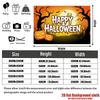 Party Backdrop Halloween Moon Flat Witch Pumpkin Photo Booth Background Party Decor